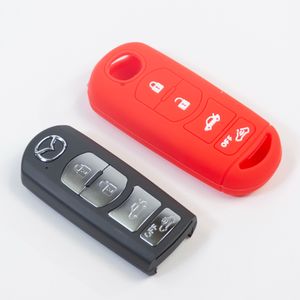 FORRO LLAVES EN SILICONA 4 BOTONES ROJO